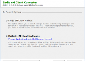 eM Client to Outlook screenshot