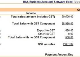 BAS Business Accounts Software screenshot