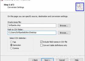 OraDump to CSV screenshot