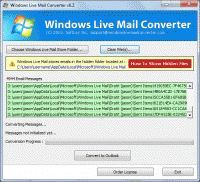 Import Batch Windows Live Mail 2 Outlook screenshot