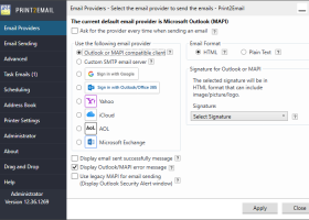 Print2Email Server screenshot