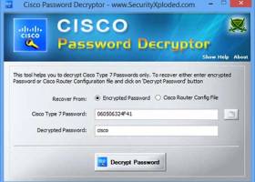 Password Decryptor for Cisco screenshot