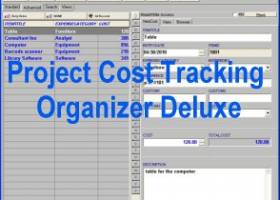 Project Cost Tracking Organizer Deluxe screenshot