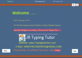 JR Hindi Typing Tutor and Data Entry screenshot