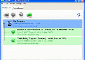 USB over Ethernet screenshot