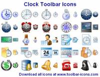 Clock Toolbar Icons screenshot