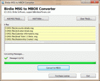 MSG to MBOX Batch Converter screenshot