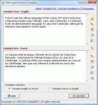 FREE English-French Translator screenshot