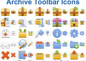 Archive Toolbar Icons screenshot