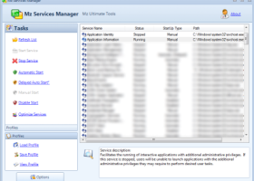 Mz Services Manager screenshot