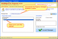 Convert Pegasus Mail Folders to Outlook screenshot