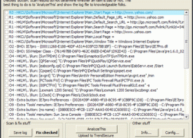 Trend Micro HijackThis screenshot