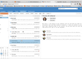 Yahoo! Zimbra Desktop screenshot