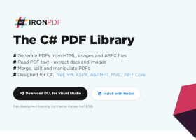 The C# PDF Library screenshot