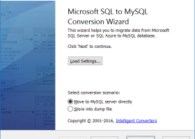 MSSQL to MySQL screenshot