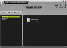 Amazing Flash Gallery Maker screenshot