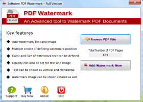 Softaken PDF Watermark Generator screenshot