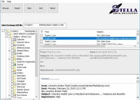 Exchange Mailbox Recovery Software screenshot
