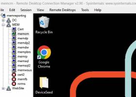 Remote Desktop Connection Manager (RDCMan) screenshot