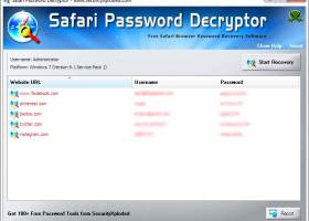 Password Decryptor for Safari screenshot