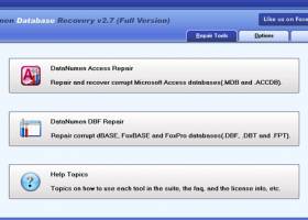 DataNumen Database Recovery screenshot