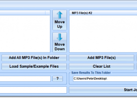 Join Two MP3 File Sets Together Software screenshot