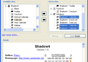 Rainlendar Pro x64 screenshot