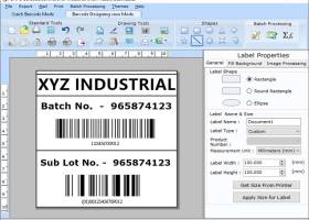 Warehouse Barcode Labeling Tool screenshot
