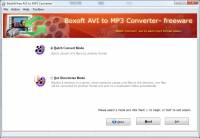 Boxoft AVI to MP3 Converter (freeware) screenshot