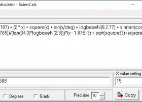 Scientific calculator - ScienCalc screenshot