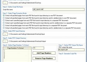 Advanced Command Line PDF Splitter screenshot