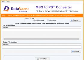 DataVare MSG to PST Converter Expert screenshot