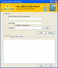 Free Lepide Offline Folder Report screenshot