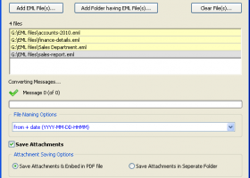 Windows Live Mail to PDF Converter screenshot