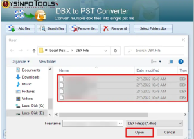 Sysinfo DBX to PST Converter screenshot
