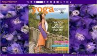 Purple templates for PDF flip book screenshot