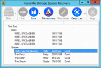 ReclaiMe Storage Spaces Recovery screenshot