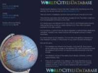 World Cities Database - Excel screenshot
