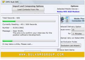 Bulk Messaging Program screenshot