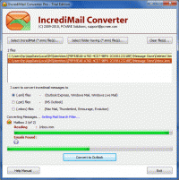 IncrediMail to Outlook Express Import screenshot