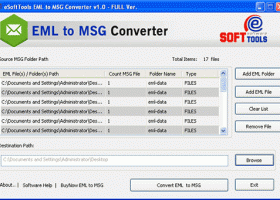 Import EML to MSG screenshot
