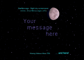 StarMessage Moon Phase Screensaver screenshot