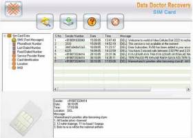 SIM Card Data Restoration Software screenshot