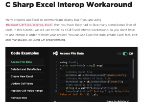 C# excel Interop screenshot