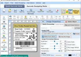 Postal Barcode Designing Tool screenshot
