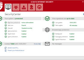G DATA InternetSecurity 2014 screenshot