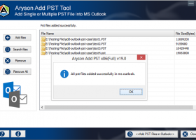Add PST File to MS Outlook screenshot