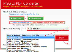 Outlook email MSG Viewer to PDF screenshot