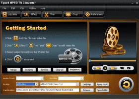 Tipard MPEG TS Converter screenshot