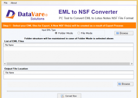 DataVare EML to NSF Converter screenshot